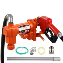 Cargar imagen en el visor de la galería, Kit Surtidor Bomba de Trasvase de Gasolina Gasoil 12V 76 LPM