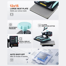 Cargar imagen en el visor de la galería, Sublimadora 38x30 8en1 900W