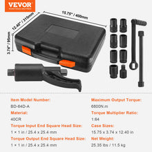 Cargar imagen en el visor de la galería, Torquimetro Multiplicador de Fuerza 1:64 6800 Nm 8 Dados