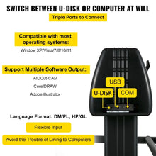 Cargar imagen en el visor de la galería, Plotter De Corte Y Dibujo OffLine U-Disk 720 mm