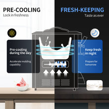 Cargar imagen en el visor de la galería, Maquina de Helado Soft 2350W Sistema de Preenfriamiento Doble Compresor