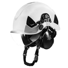 Cargar imagen en el visor de la galería, Casco Seguridad Certificado Ansi/isea Visera Orejeras
