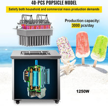 Cargar imagen en el visor de la galería, Maquina de Helado en Paletas Tipo Popsicle 40 Piezas
