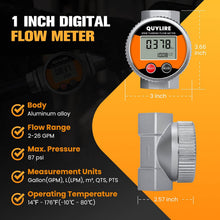 Cargar imagen en el visor de la galería, Medidor Contador de Flujo de Gasolina Agua Aceite Digital 3/4 Y 1p
