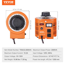 Cargar imagen en el visor de la galería, Regulador De Voltaje Variable 2000 Va 0-130V
