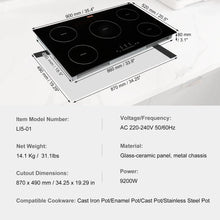 Cargar imagen en el visor de la galería, Tope de Cocina de Inducción 90 Cm
