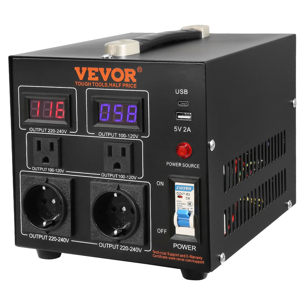 Convertidor De Voltaje 110/220 2.000 Watts Plus