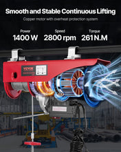 Cargar imagen en el visor de la galería, Polipasto Winche Eléctrico 1.000 Kg Sistema Dual Con Control
