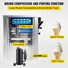 Cargar imagen en el visor de la galería, Maquina de Helado Soft 2200W de Pedestal

