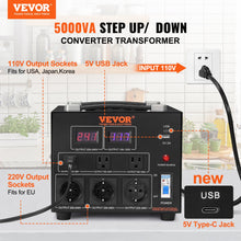 Load image into Gallery viewer, Convertidor De Voltaje 110/220 5.000 Watts Plus
