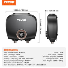 Cargar imagen en el visor de la galería, Calentador Eléctrico Digital 7 Kw
