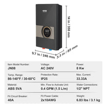 Cargar imagen en el visor de la galería, Calentador Eléctrico Digital 8 Kw
