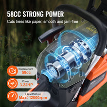 Load image into Gallery viewer, Motosierra 20 Pulgadas Gasolina 58 CC
