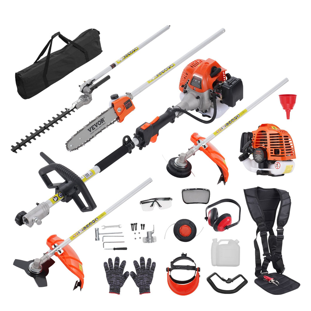 Kit 6 En 1 Desmalezadora Podadora Cortaseto Motosierra