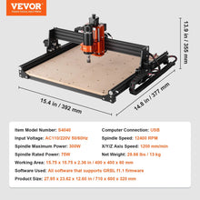 Cargar imagen en el visor de la galería, Grabador Fresador Router CNC 300 W
